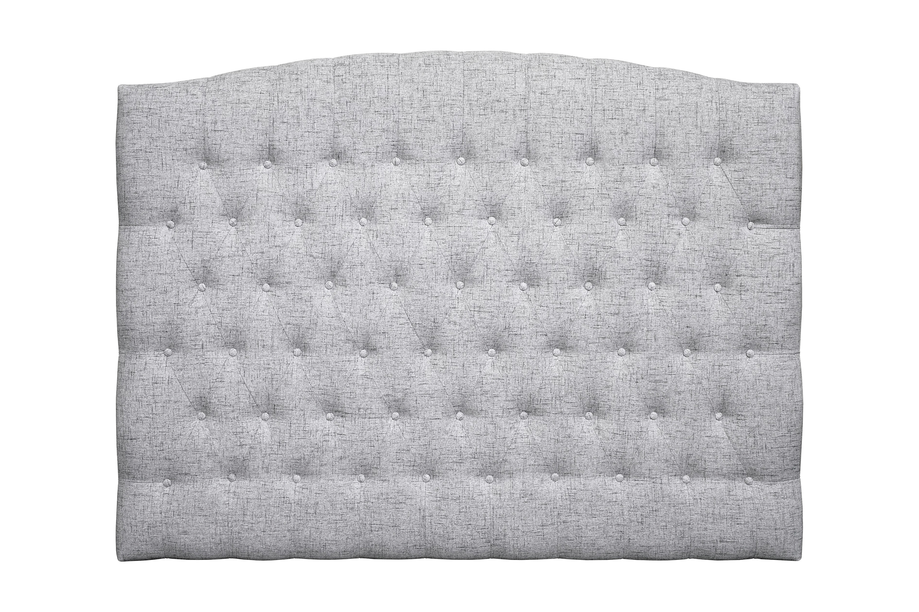 Sänggavel Abelie 160 cm Svängd Ljusgrå