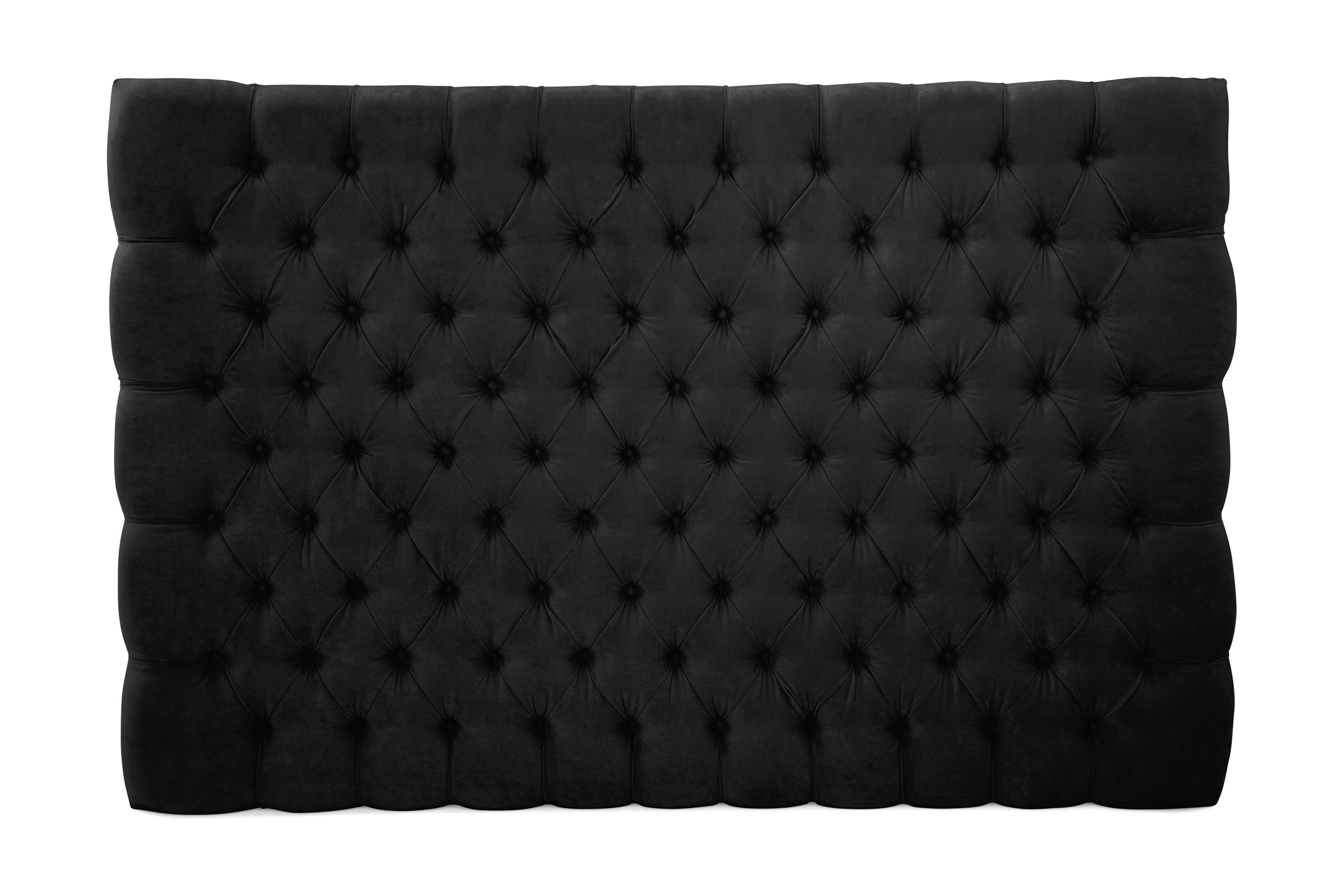 sänggavel celine  160 cm sammet - svart