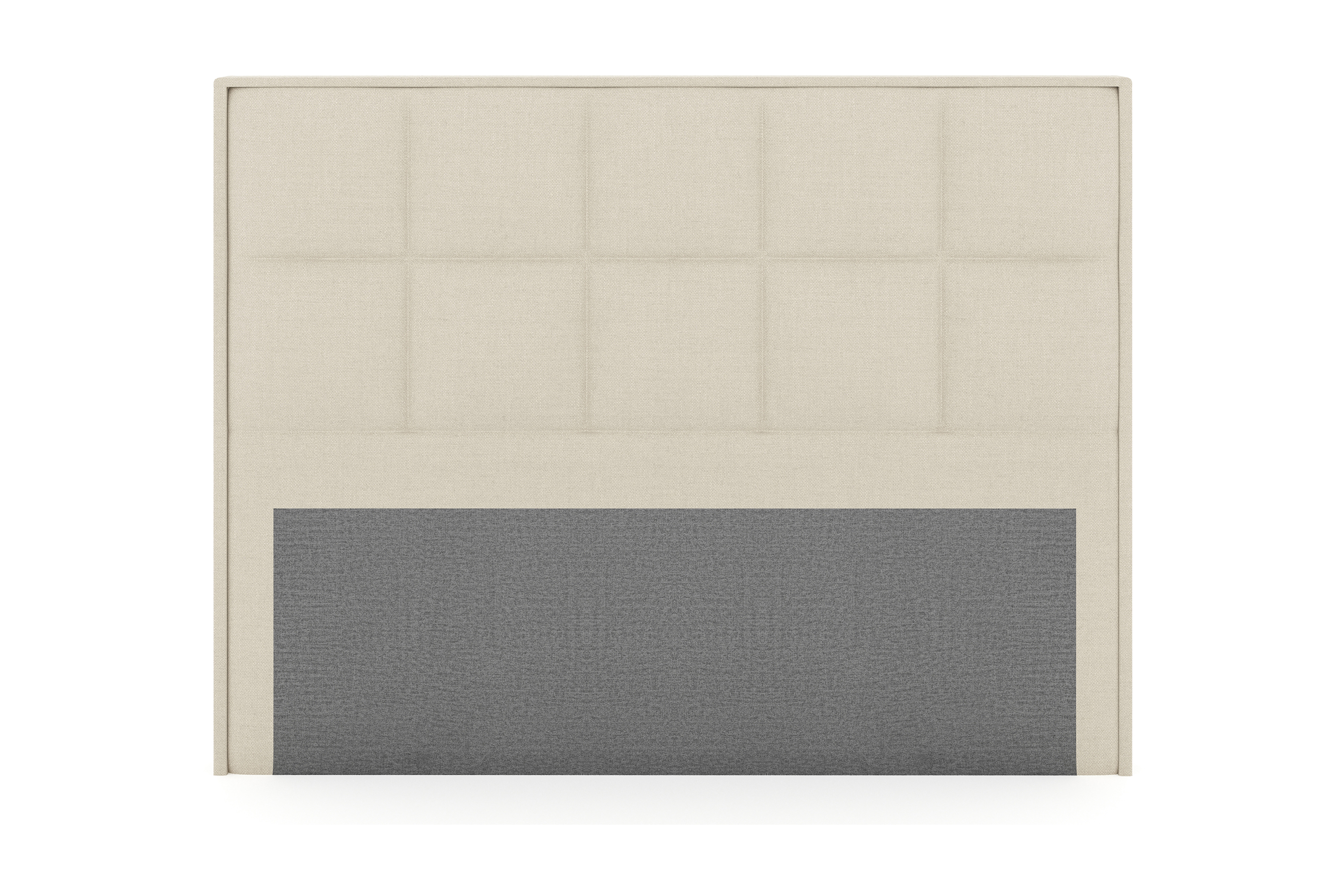 sänggavel choice 210 cm rutig - beige