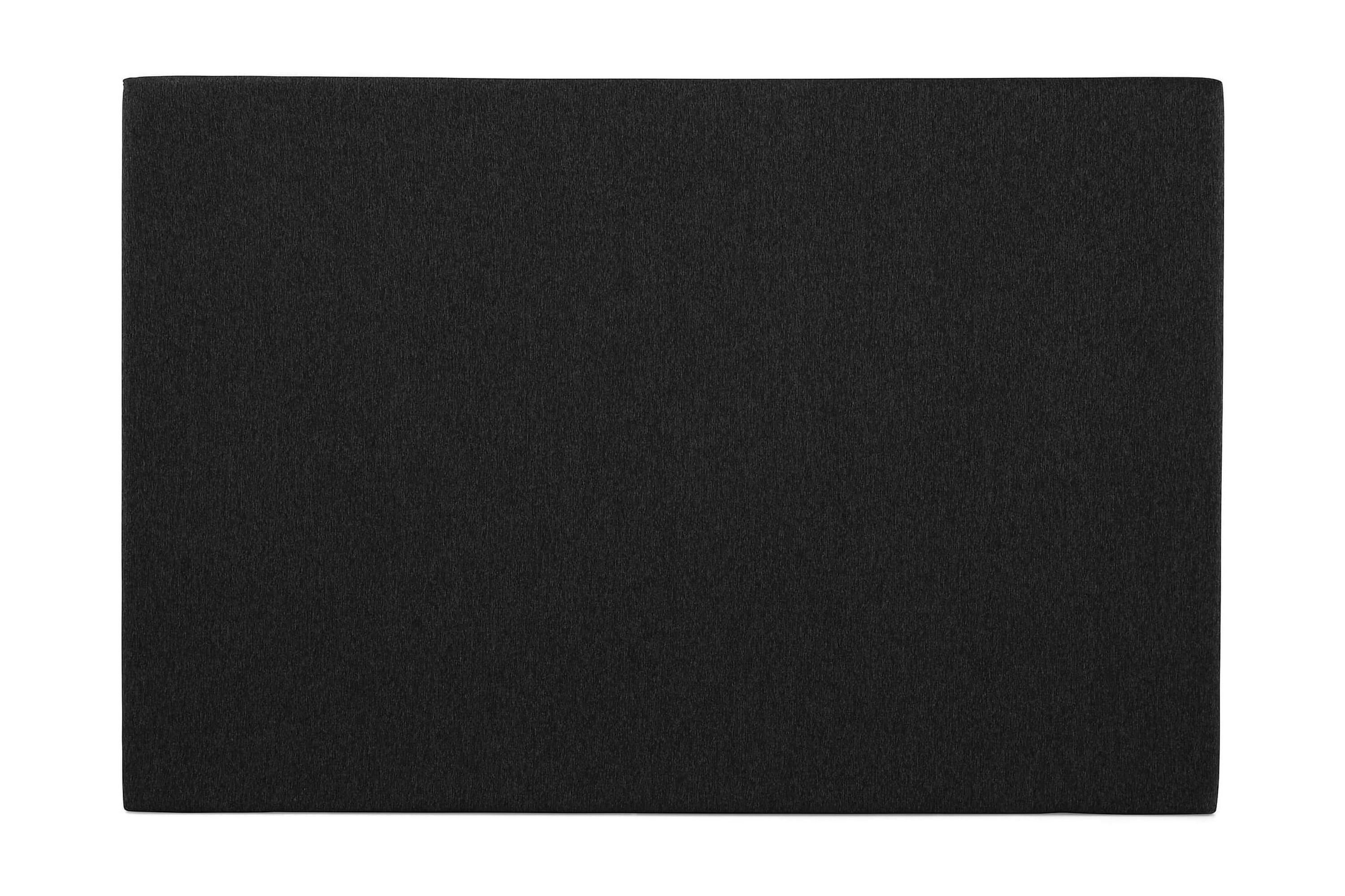 sänggavel lucky 180 cm slät - svartgrå