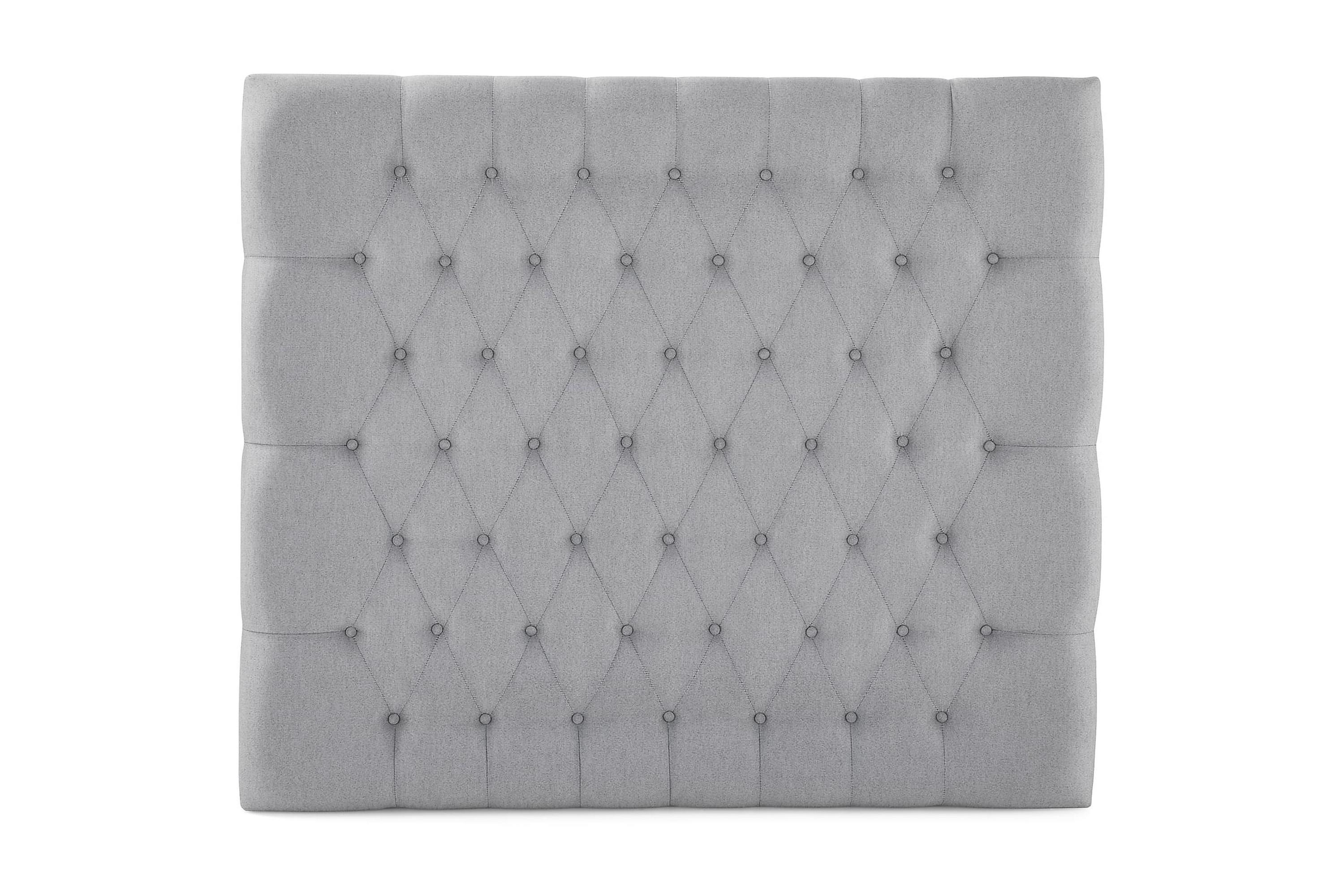 sänggavel olivia 120 cm diamant - mellangrå