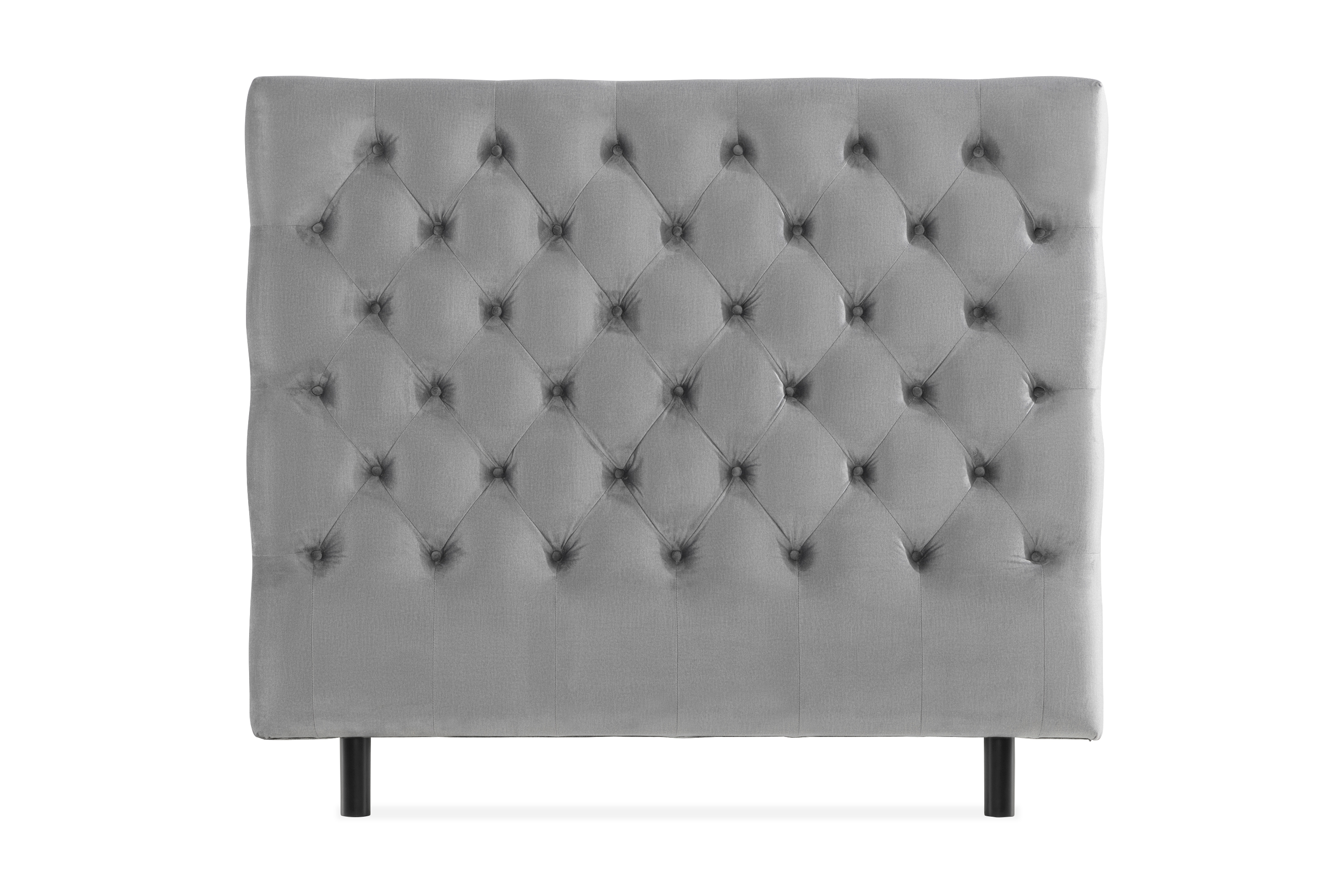 sänggavel rebeca 140 cm djuphäftad - grå