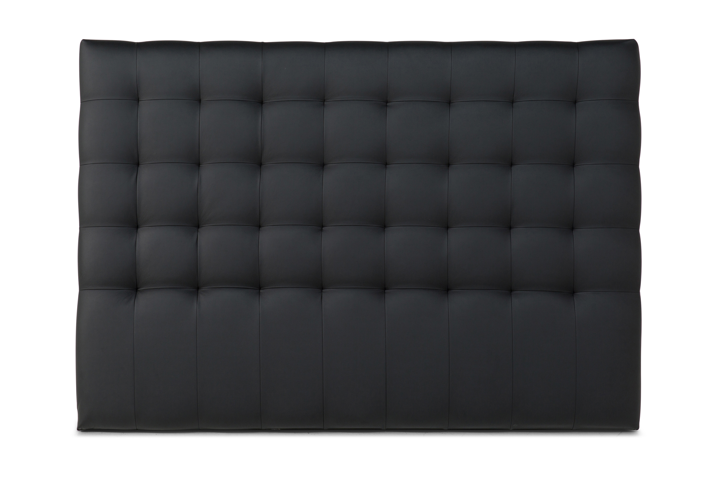 Sänggavel Romance Lyx 180 cm Rutig Konstläder Svart