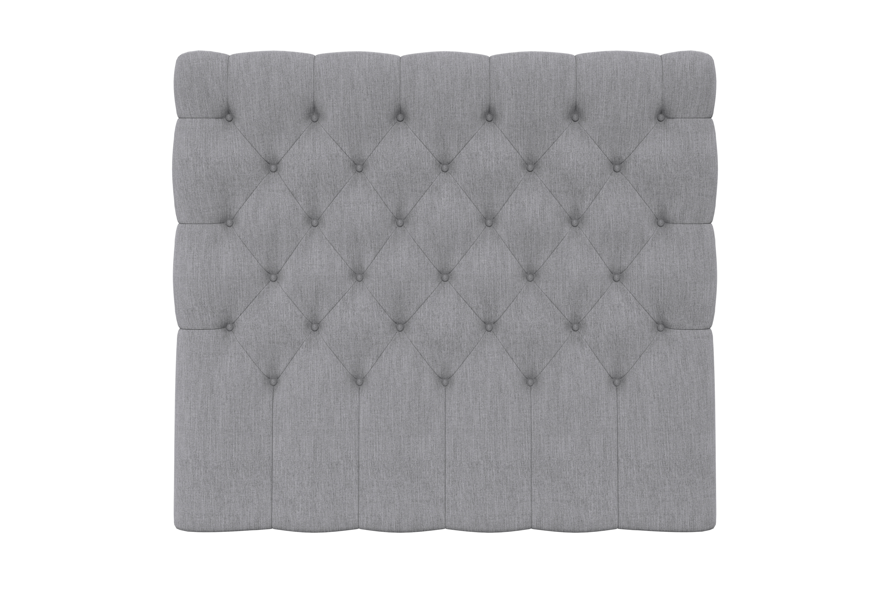 Sänggavel Romance Lyx/Roma Lyx 120 cm Djuphäftad Ljusgrå