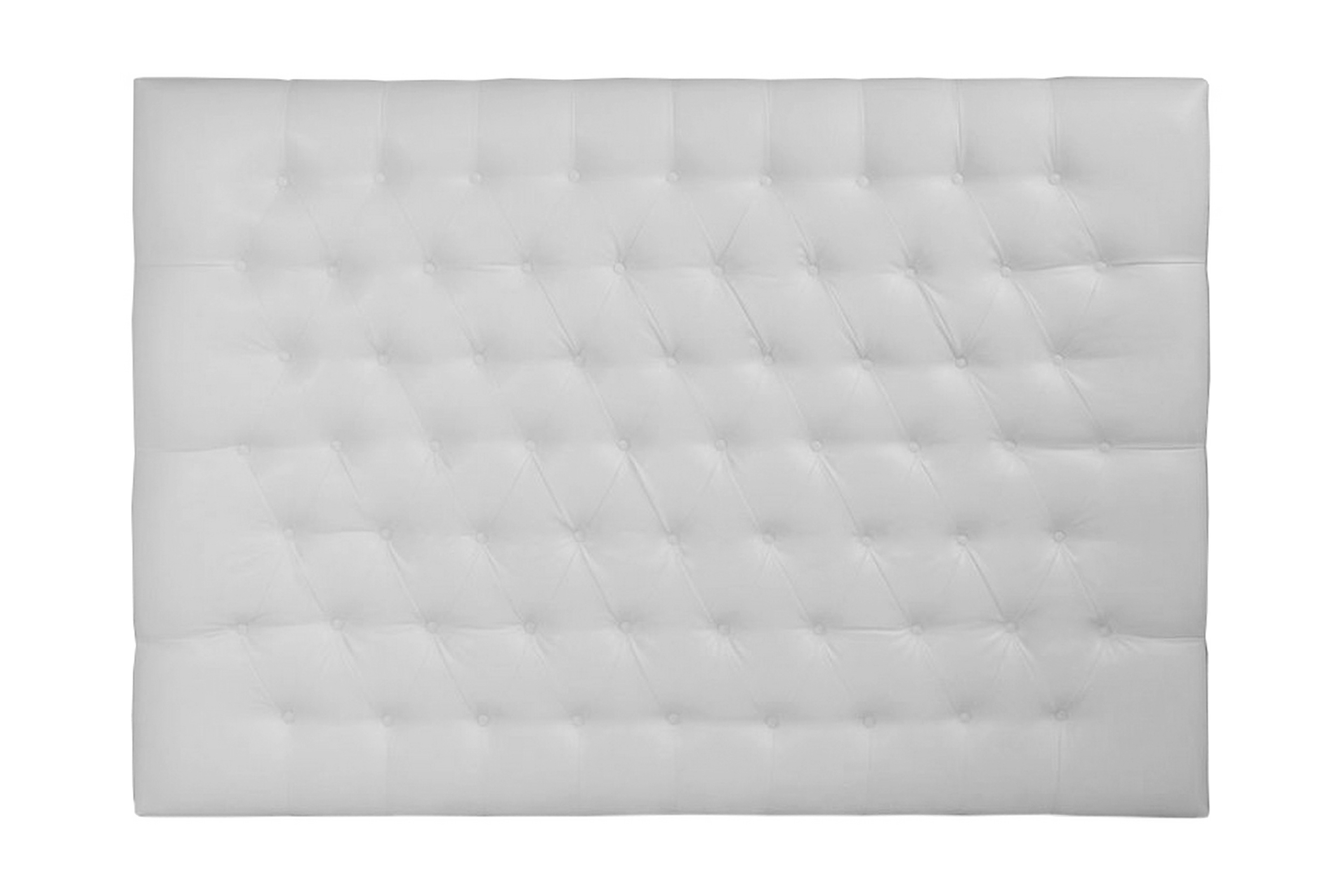 Sänggavel Trevion 180 cm Läder Vit