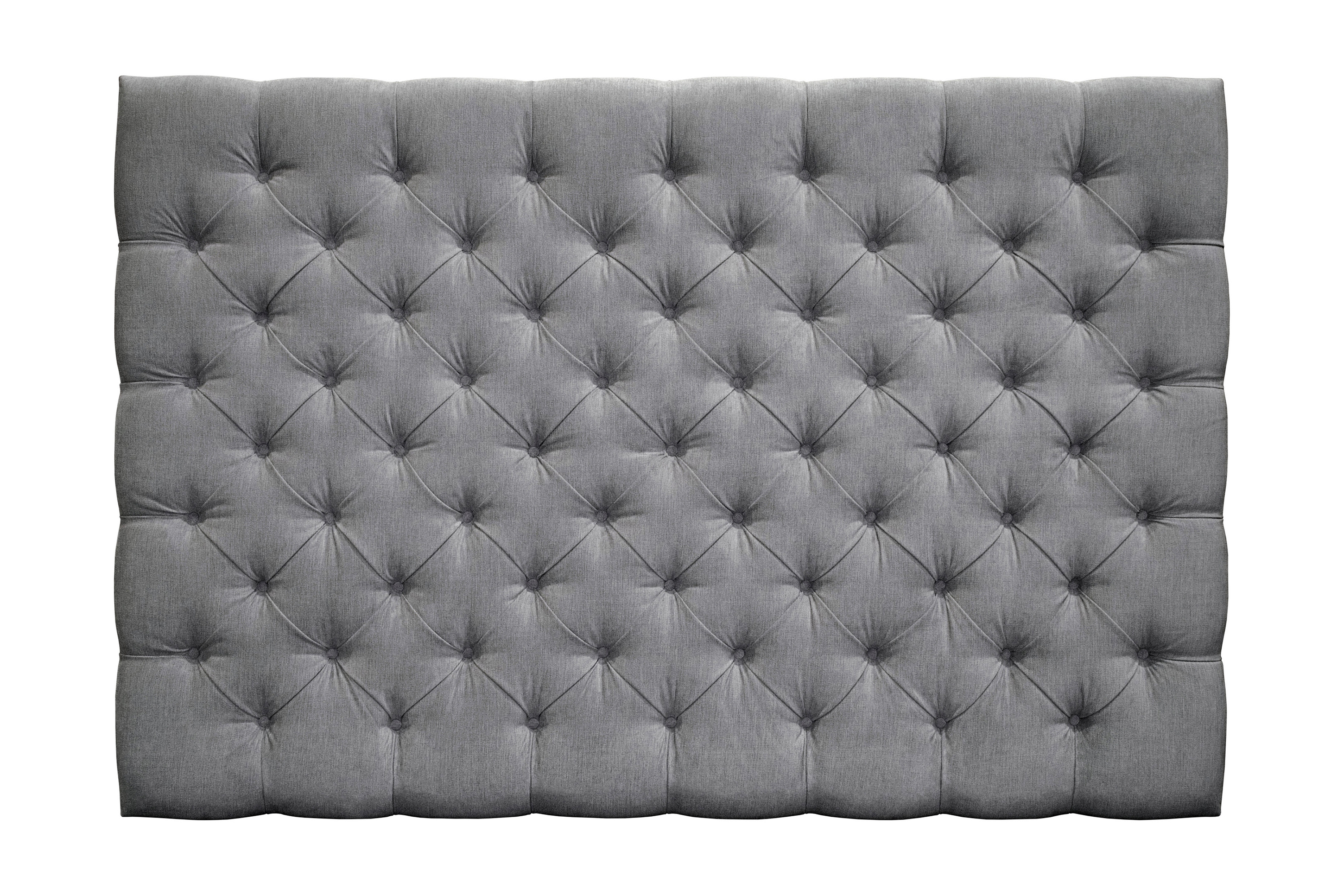 sänggavel paraiso 180 knappar - grå