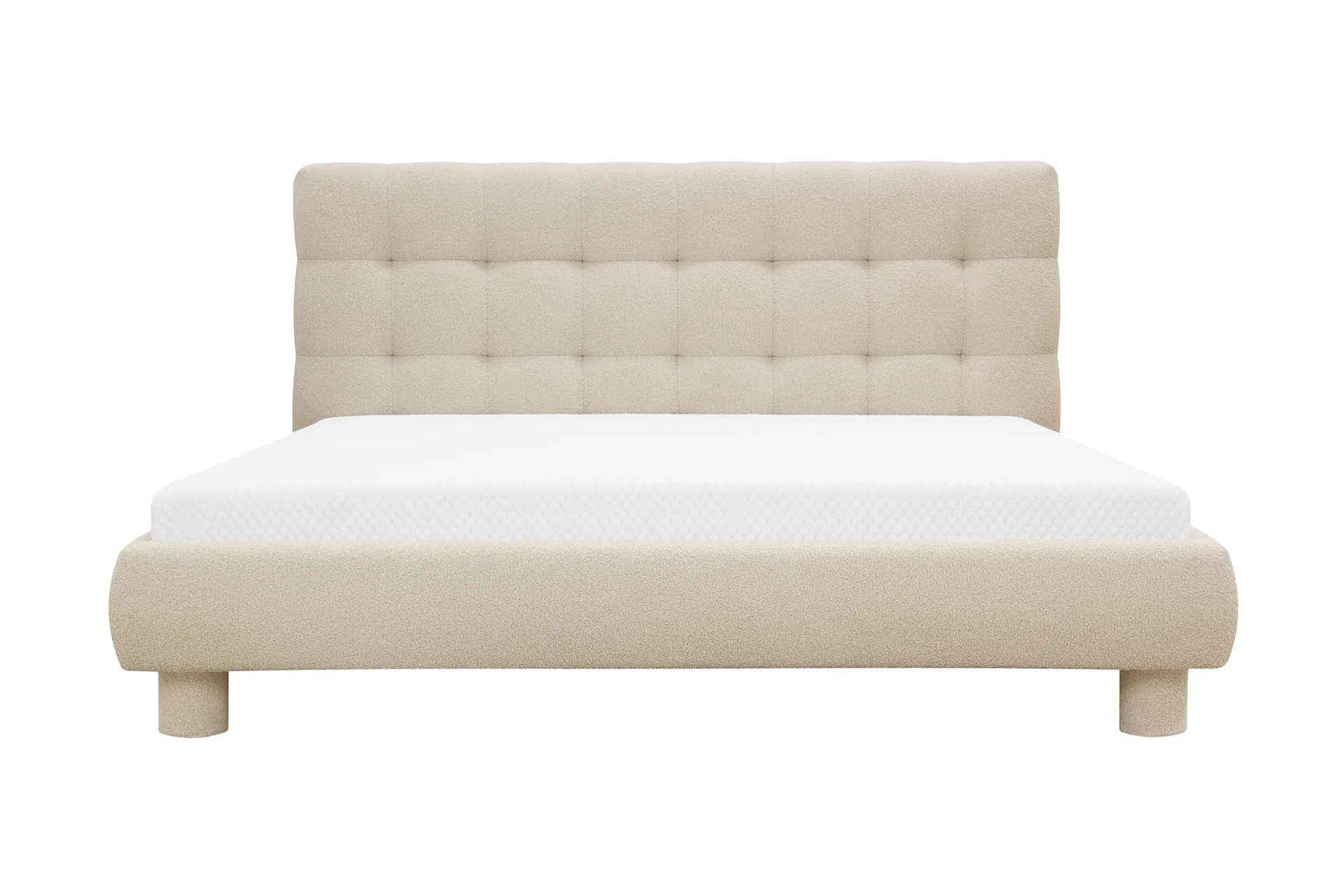 Teddy Komplett Sängpaket Sängram med Madrass 160x200 cm - Beige