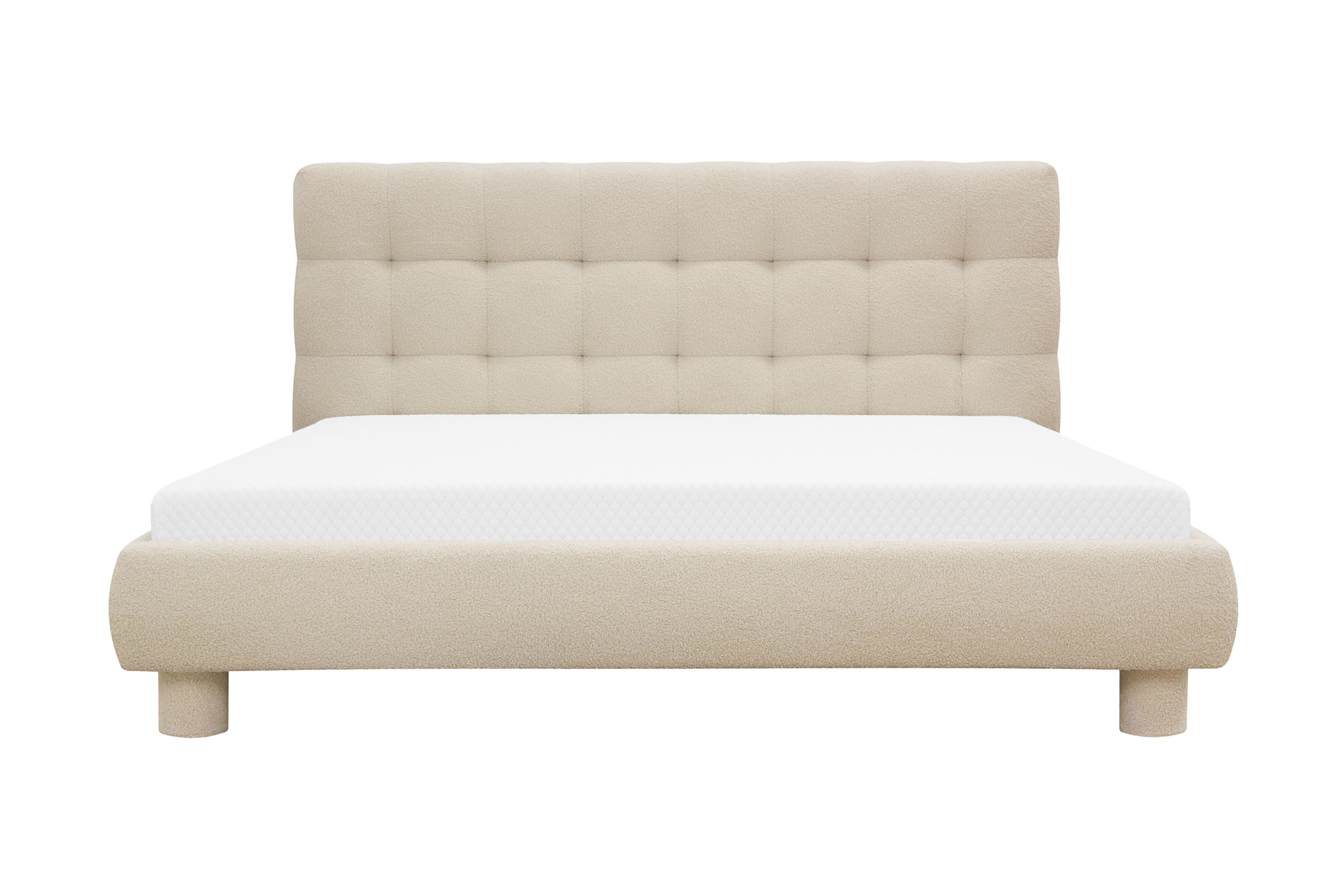 Teddy Komplett Sängpaket Sängram med Madrass 180x200 cm Beige