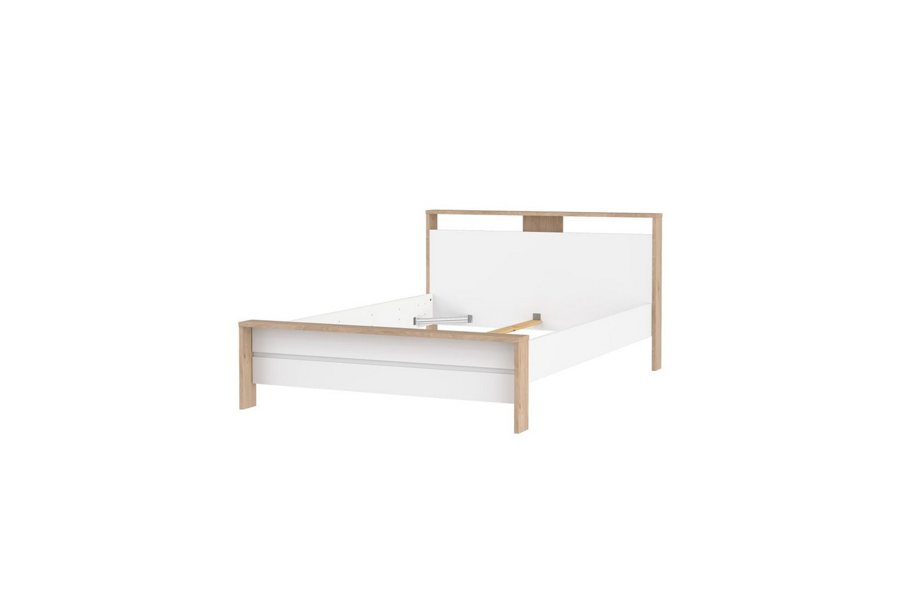 varun sängram 140x200 cm - vit/natur