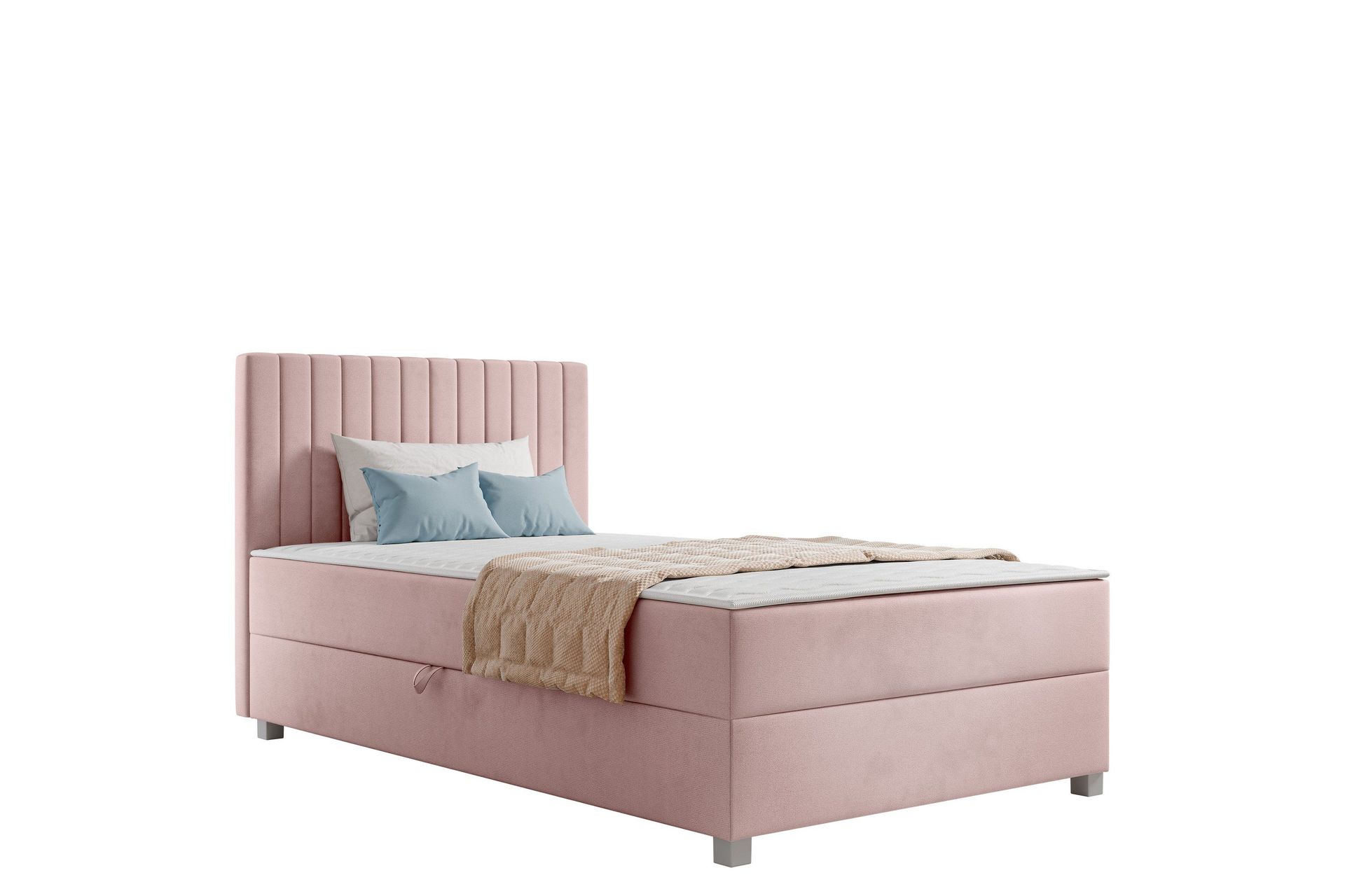 Veyran S&auml;ngpaket Kontinentals&auml;ng med F&ouml;rvaring 120x200 cm - Rosa