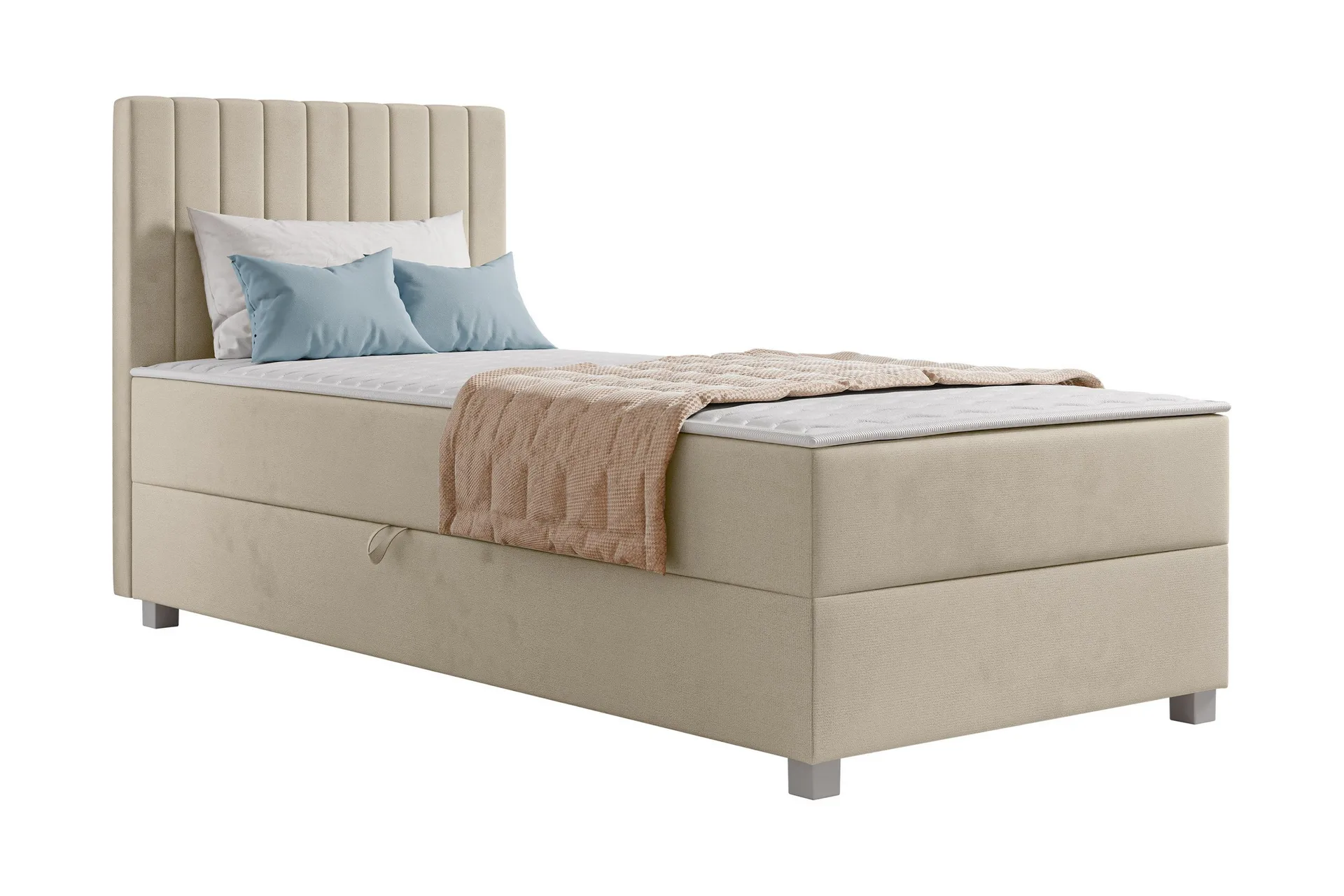 Veyran S&auml;ngpaket Kontinentals&auml;ng med F&ouml;rvaring 90x200 cm - Beige