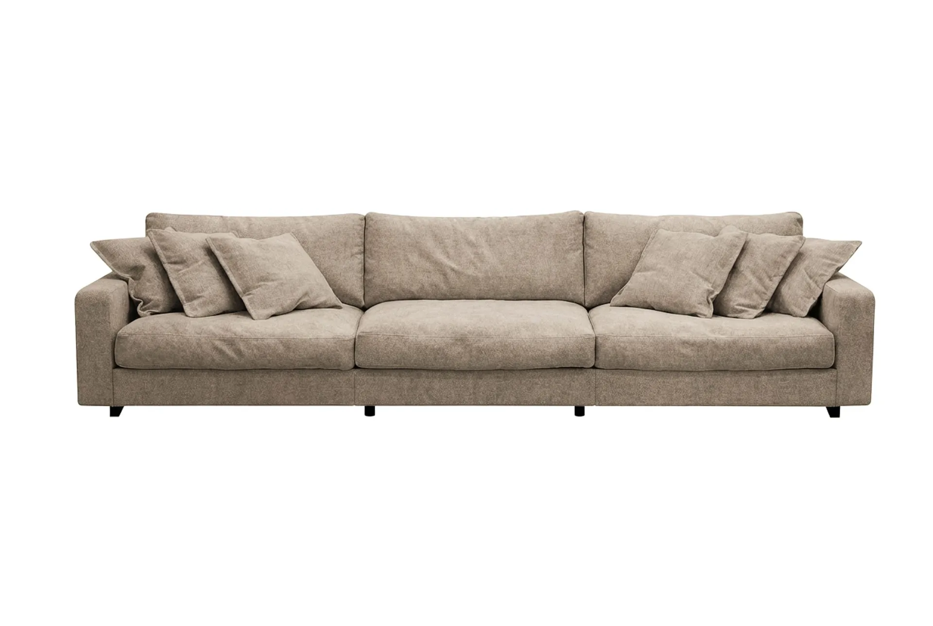 Valencia Extra Djup 5-sits Soffa i Chenille - Brun