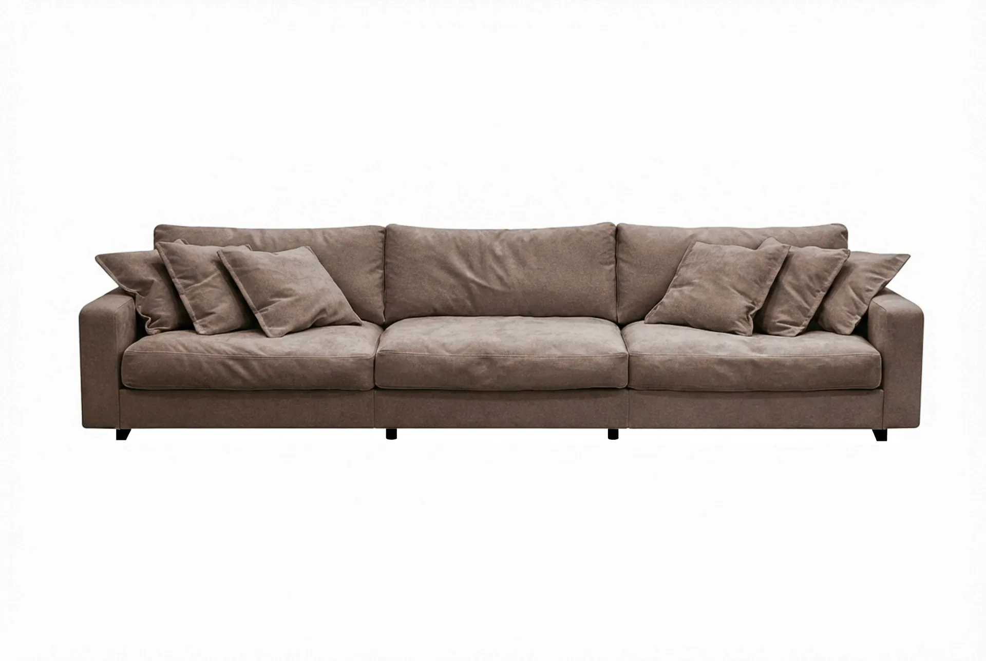 Valencia Extra Djup 5-sits Soffa i Chenille - Mörkbrun