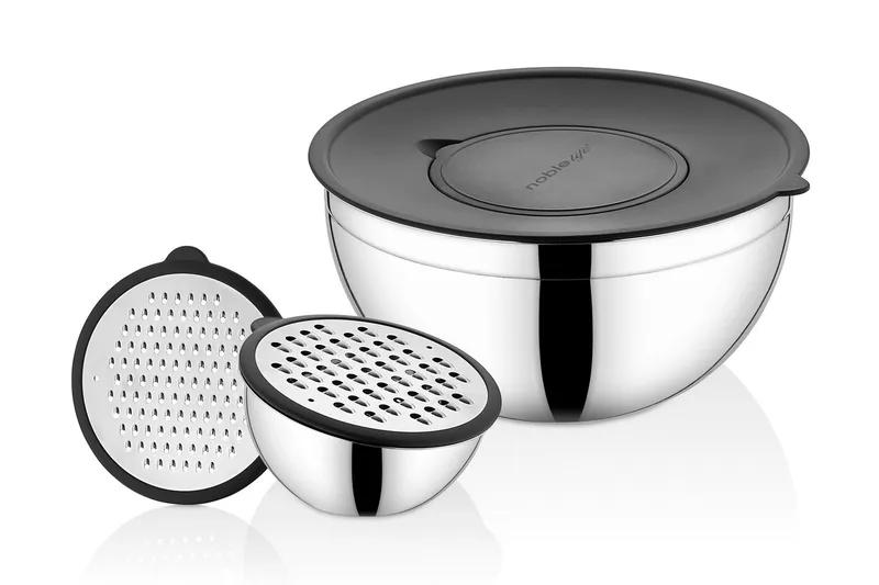 Förvaringslådor 6-pack - Stålgrå - Servering & matlagning - Bakredskap - Blandskål