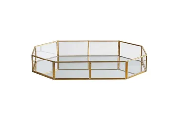 Bricka Chabris Guld/transparent - Guld/transparent - Servering & matlagning - Bricka & fat - Serveringsfat & serveringsbricka