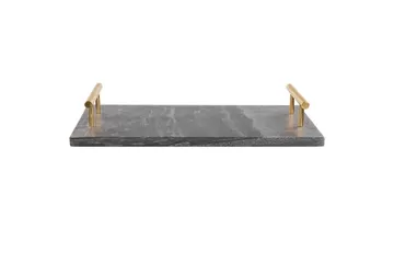 Bricka Dimari Svart/guld - Svart/guld - Servering & matlagning - Bricka & fat - Serveringsfat & serveringsbricka