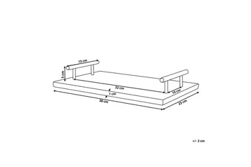 Bricka Dimari Svart/guld - Svart/guld - Servering & matlagning - Bricka & fat - Serveringsfat & serveringsbricka