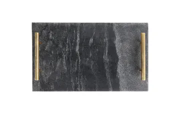 Bricka Dimari Svart/guld - Svart/guld - Servering & matlagning - Bricka & fat - Serveringsfat & serveringsbricka