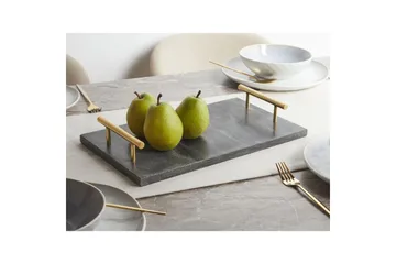 Bricka Dimari Svart/guld - Svart/guld - Servering & matlagning - Bricka & fat - Serveringsfat & serveringsbricka