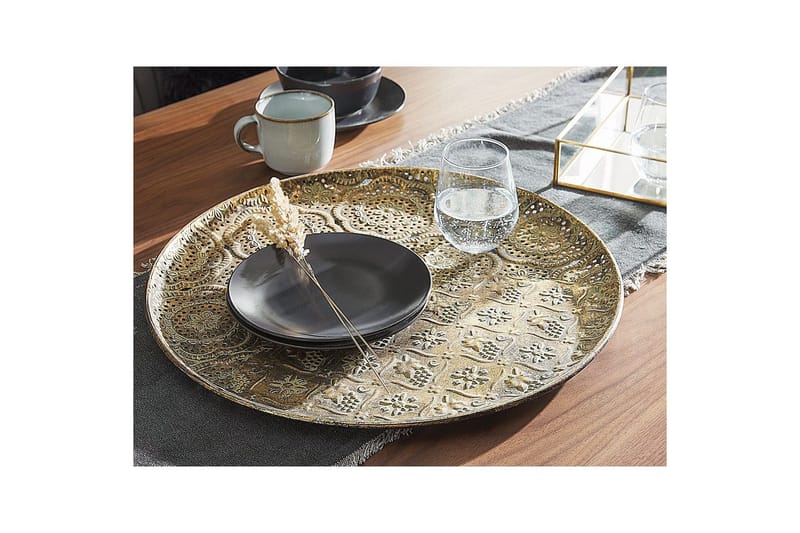 Bricka Kitnos Guld - Guld - Servering & matlagning - Bricka & fat - Serveringsfat & serveringsbricka