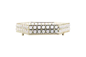 Bricka Vatan Guld, 28x25x6 cm - Guld, 28x25x6 cm - Servering & matlagning - Bricka & fat - Serveringsfat & serveringsbricka