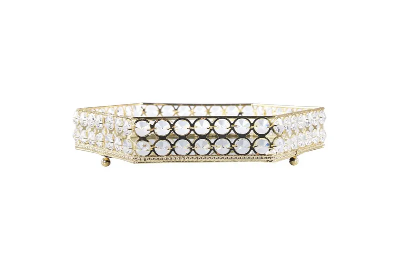 Bricka Vatan Guld, 28x25x6 cm - Guld, 28x25x6 cm - Servering & matlagning - Bricka & fat - Serveringsfat & serveringsbricka