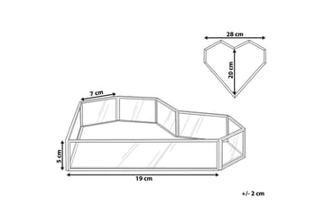 Bricka Pontivy Silver/Transparent - Silver/Transparent - Servering & matlagning - Bricka & fat - Serveringsfat & serveringsbricka