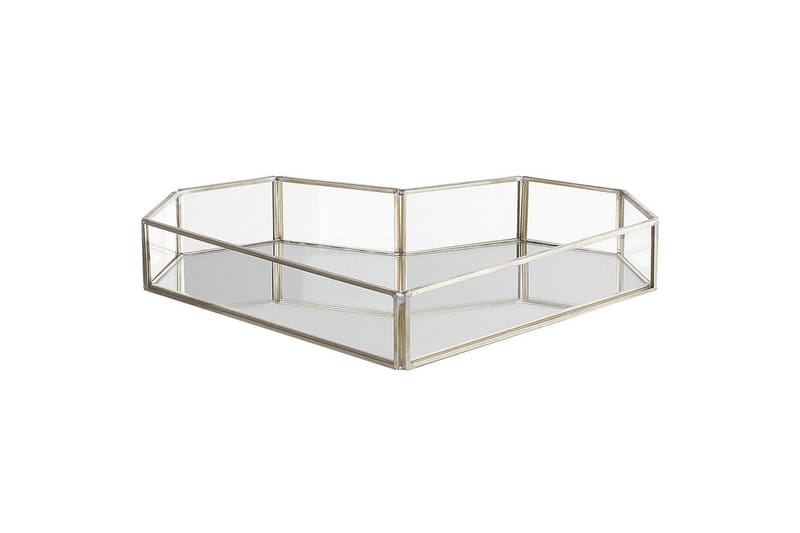 Bricka Pontivy Silver/Transparent - Silver/Transparent - Servering & matlagning - Bricka & fat - Serveringsfat & serveringsbricka
