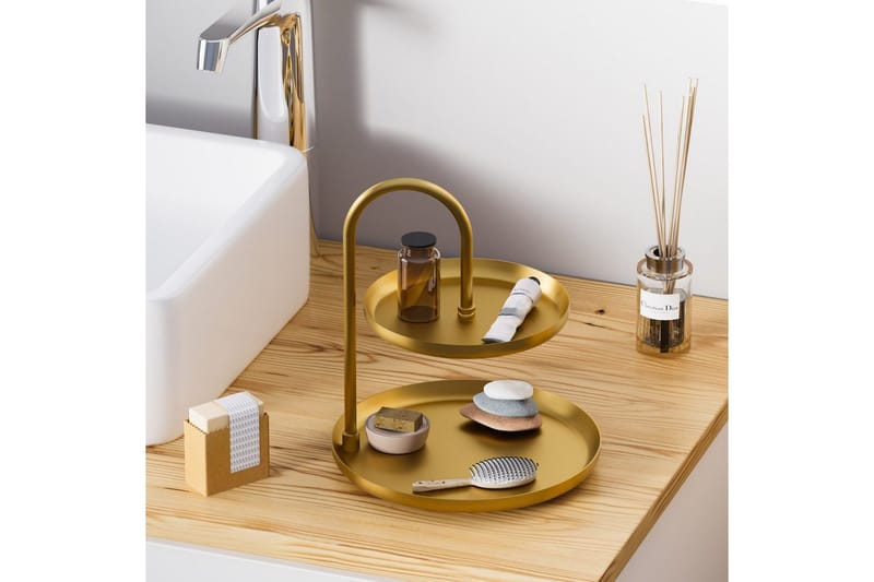 Dekorativt Metalltillbehör Mirven - Guld - Servering & matlagning - Bricka & fat - Serveringsfat & serveringsbricka