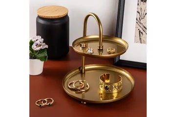 Dekorativt Metalltillbehör Mirven - Guld - Servering & matlagning - Bricka & fat - Serveringsfat & serveringsbricka