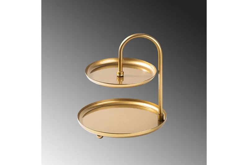 Dekorativt Metalltillbehör Mirven - Guld - Servering & matlagning - Bricka & fat - Serveringsfat & serveringsbricka