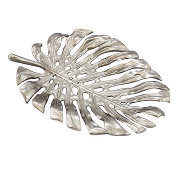 Ivora Dekorationsskål Monstera i aluminium - silver - Servering & matlagning - Bricka & fat - Uppläggningsfat