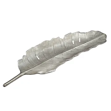 Kelvik Dekorationsskål Blad i aluminium - silver - Servering & matlagning - Bricka & fat - Uppläggningsfat