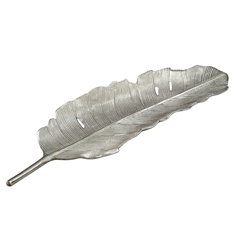 Kelvik Dekorationsskål Blad i aluminium, silver