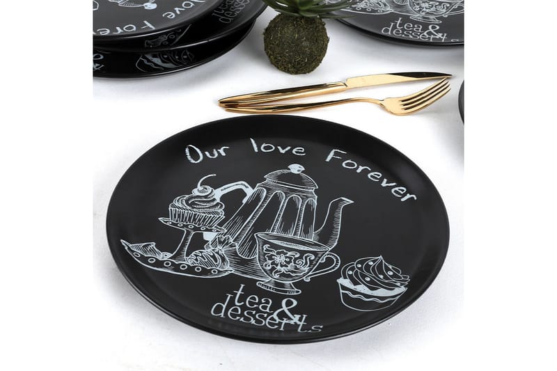 Khokan Serveringsfat 28 cm, Mattsvart