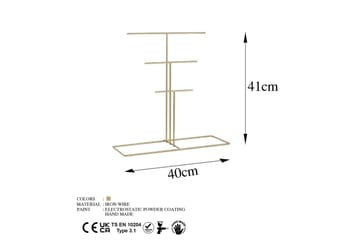 Meyrel Serveringsfat 41 cm - Guld - Servering & matlagning - Bricka & fat - Serveringsfat & serveringsbricka
