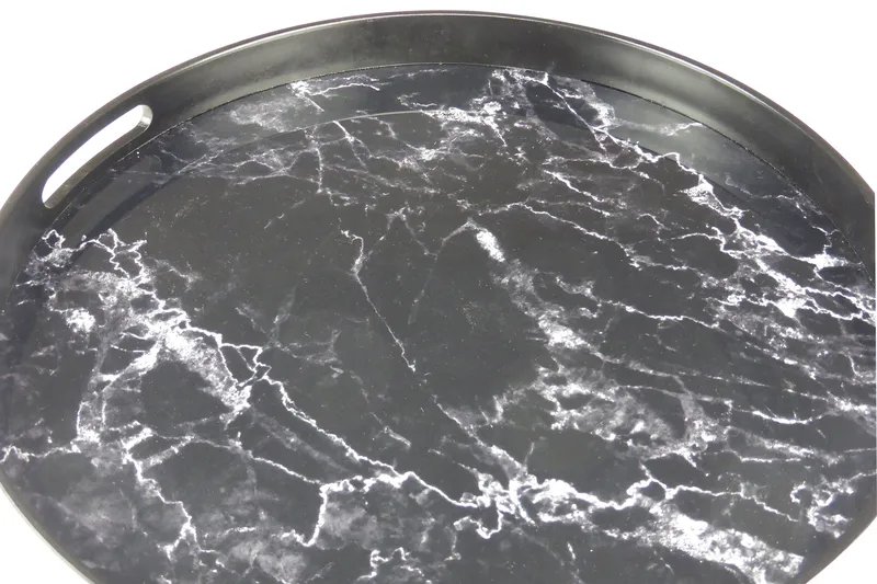 Saturn Serveringsbricka - Svart/Glas/Plast - Servering & matlagning - Bricka & fat - Serveringsfat & serveringsbricka