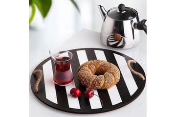 Serveringsbricka - Svart/Vit - Servering & matlagning - Bricka & fat - Serveringsfat & serveringsbricka