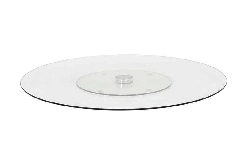 Snurrbar serveringsbricka transparent 60 cm härdat glas - Transparent - Serveringsfat & serveringsbricka - Bricka & fat