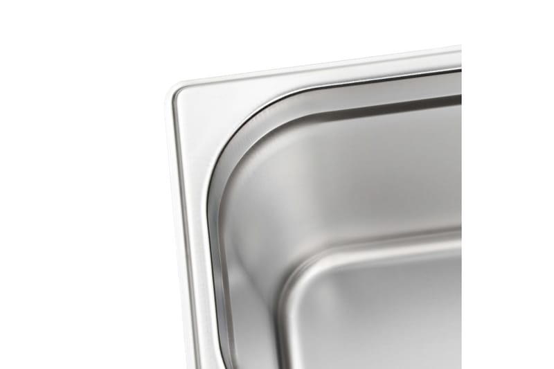 Gastronormkantiner 4 st GN 1/3 200 mm rostfritt stål - Silver - Kantin