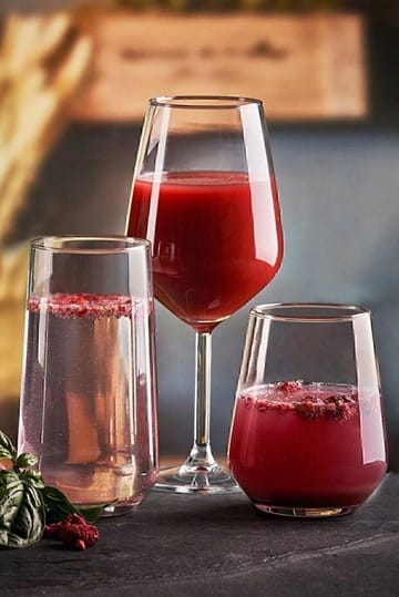 Adatepe Glasservis (18 delar) 26x35x18 cm - Transparent - Servering & matlagning - Glas - Drinkglas & highballglas