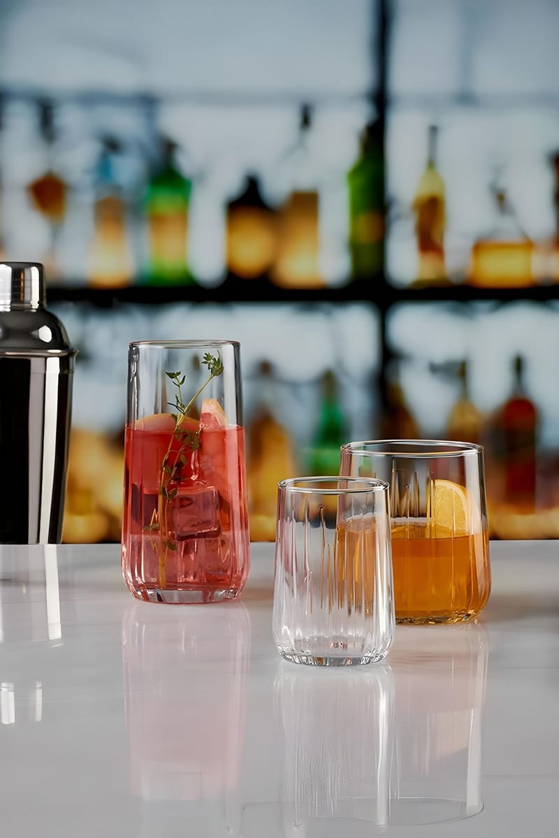 Berriaren Glasset (18 delar) 17x32x32 cm - Transparent - Servering & matlagning - Glas - Drinkglas & highballglas