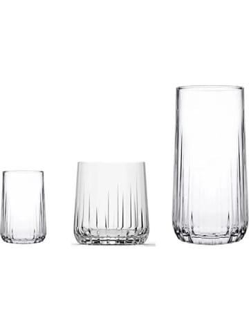 Berriaren Glasset (18 delar) 17x32x32 cm - Transparent - Servering & matlagning - Glas - Drinkglas & highballglas