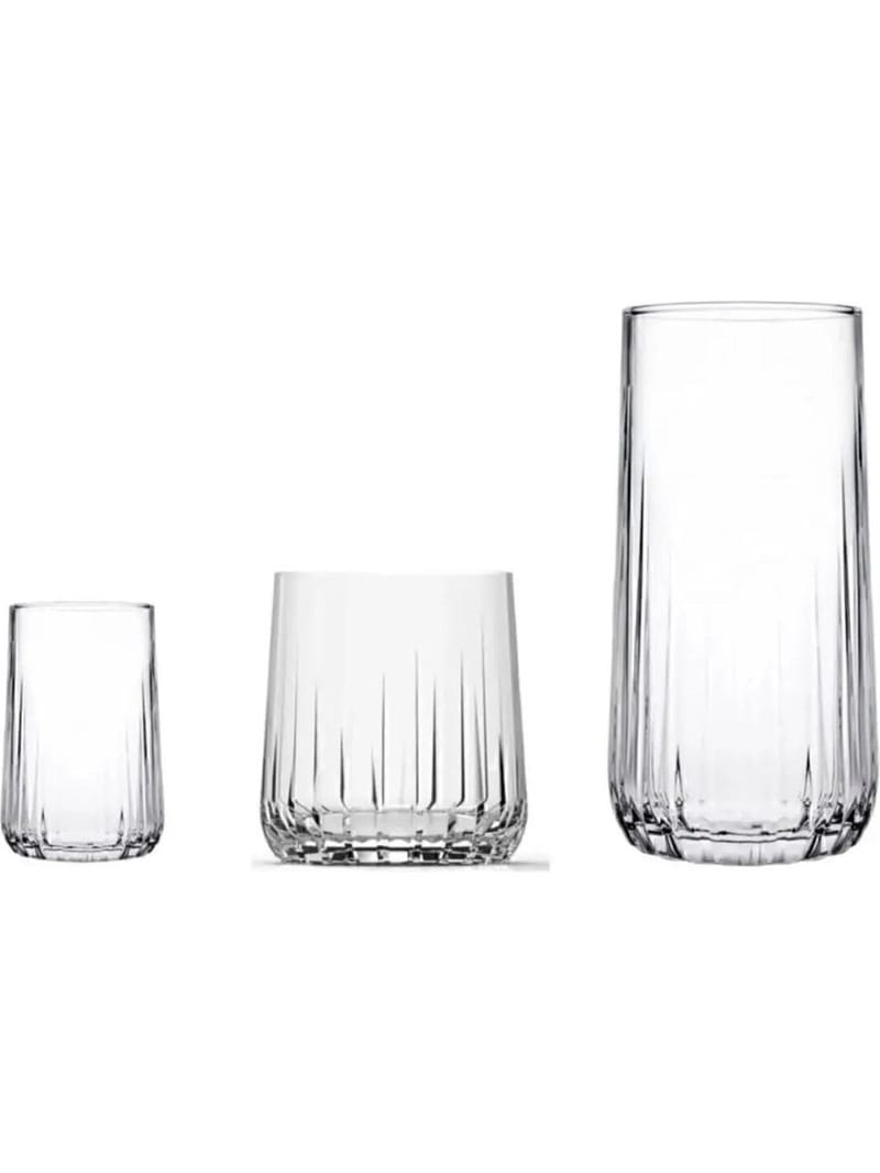 Berriaren Glasset (18 delar) 17x32x32 cm - Transparent - Servering & matlagning - Glas - Drinkglas & highballglas