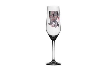Butterfly Queen Champagneglas 24 cm - Grå / Rosa - Servering & matlagning - Glas - Champagneglas