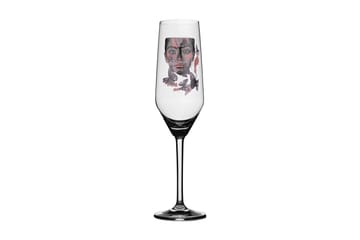 Butterfly Queen Champagneglas 24 cm - Grå / Rosa - Servering & matlagning - Glas - Champagneglas