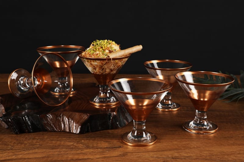 Glas Set 6-pack - Roséguld - Servering & matlagning - Glas - Cocktailglas
