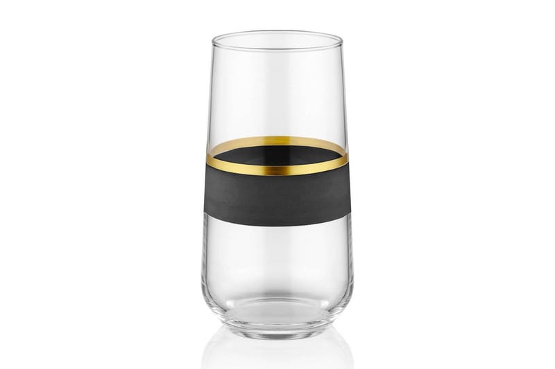 Highballglas - Svart/Guld - Drinkglas & highballglas