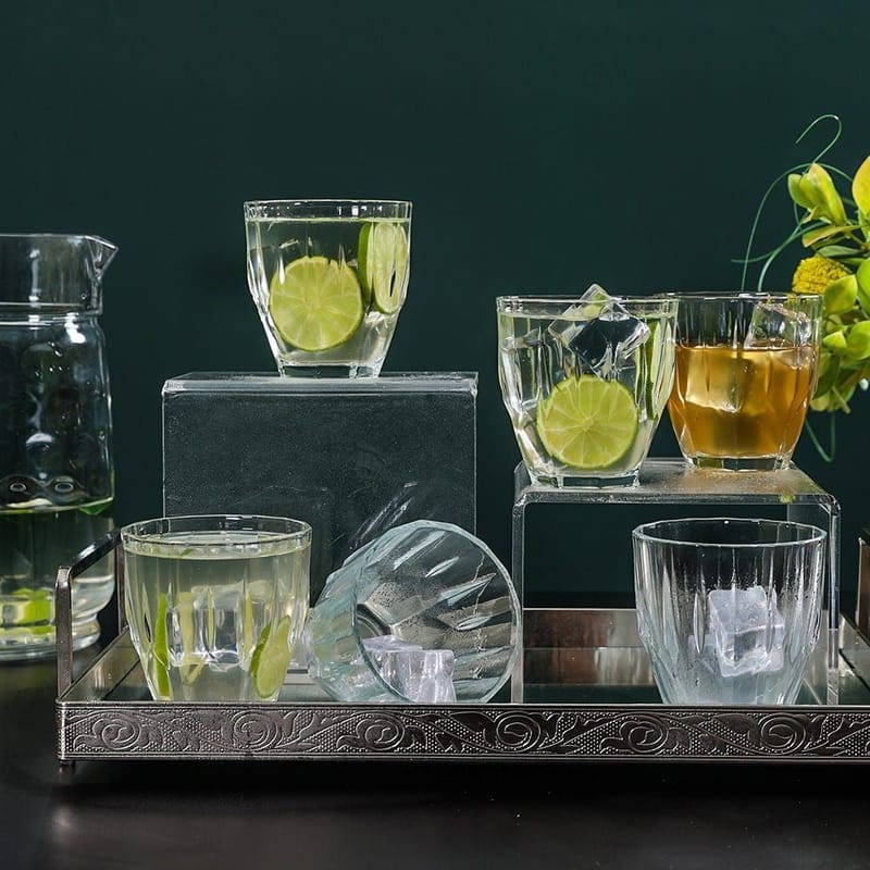 Osvall Glasset (6 delar) 8,5x8,5x8,7 cm - transparent - Servering & matlagning - Glas - Vattenglas
