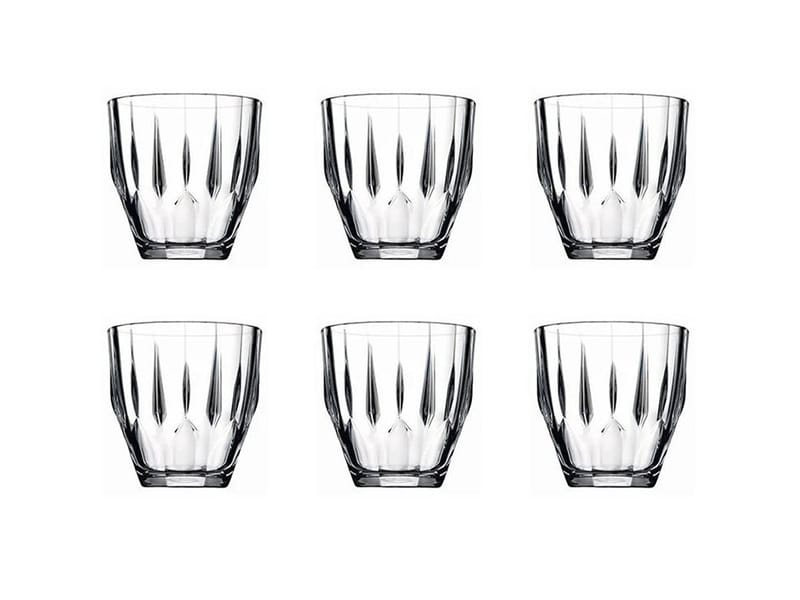 Osvall Glasset (6 delar) 8,5x8,5x8,7 cm - transparent - Servering & matlagning - Glas - Vattenglas